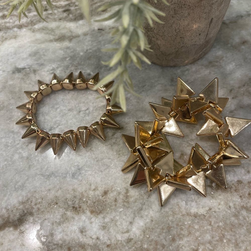 Edgy Gold bracelets